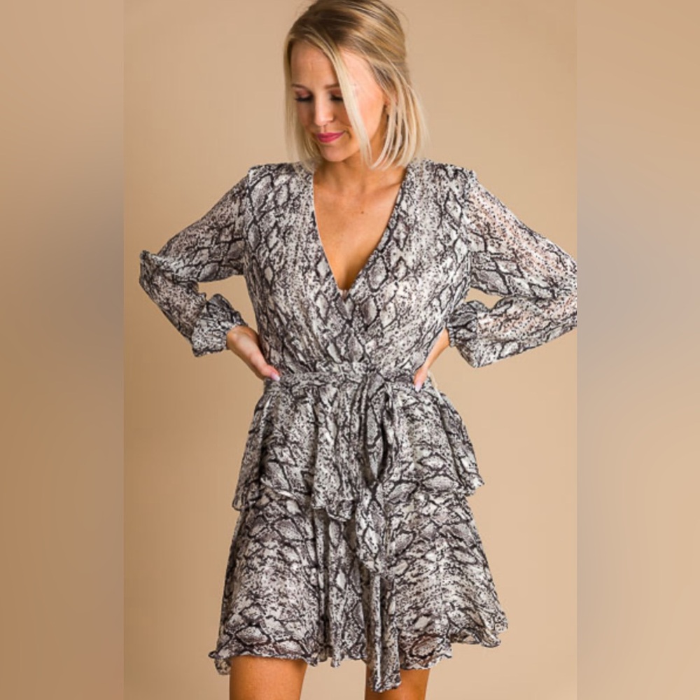 Python black and white dress